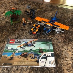 Legos, LEGO 75942 Jurassic World Velociraptor: Biplane Rescue Mission